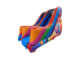 Tobogán de jardín multicolor con plataforma de 3m