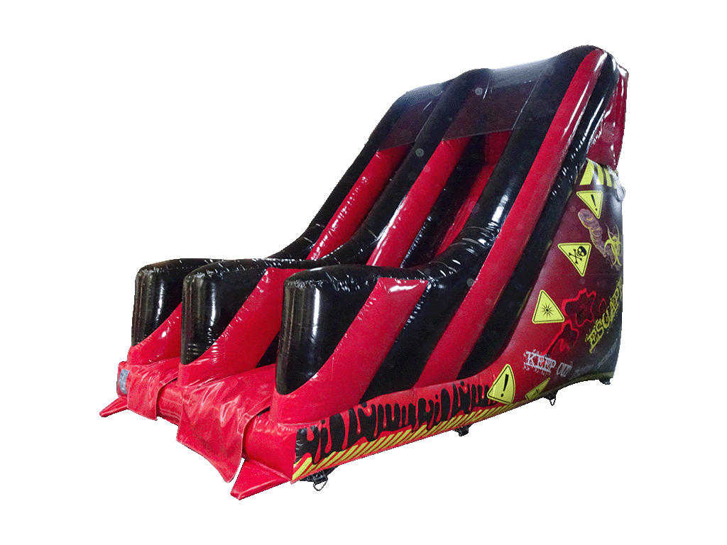 Toboggan de jardin Rouge Toxique plateforme 3m