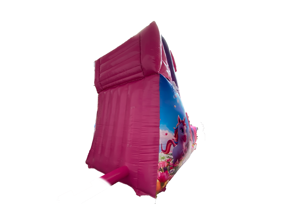 10ft Platform Fuchsia &amp; Purple Unicorn Slide