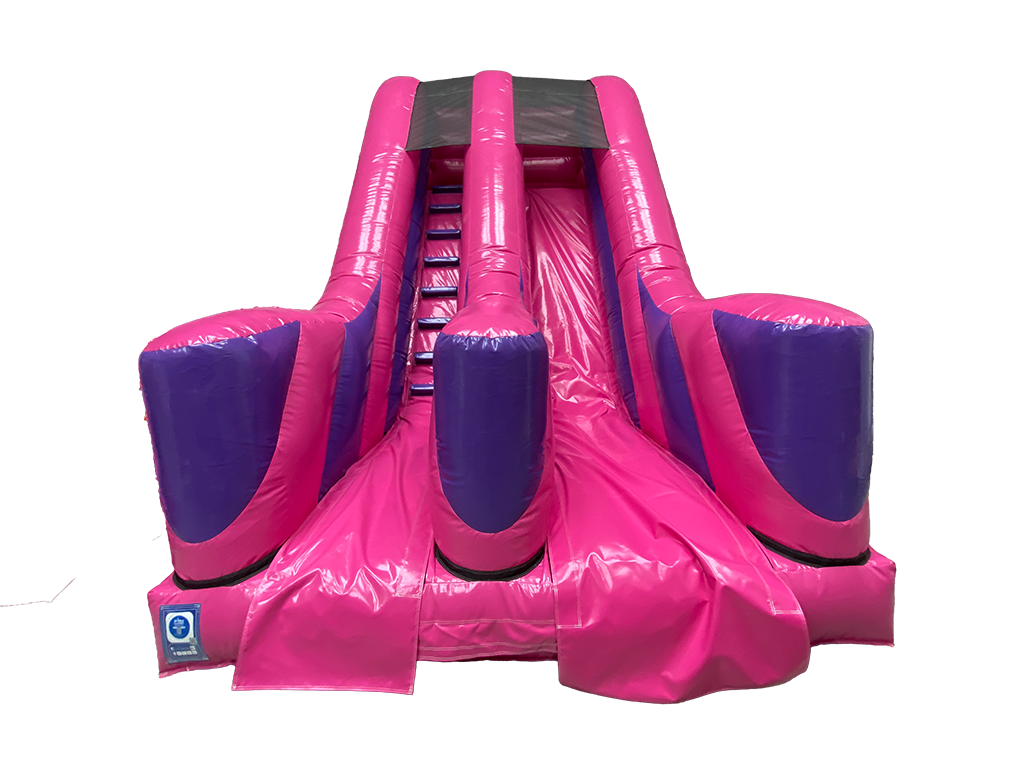 10ft Platform Fuchsia &amp; Purple Unicorn Slide