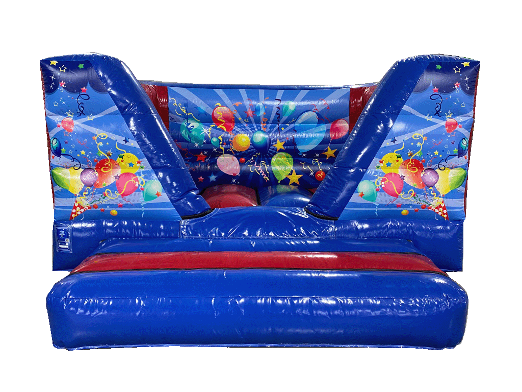 3,7 x 3,7 m Blau & Rot Party V-Front