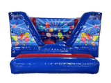 3,7 x 3,7 m Blau & Rot Party V-Front