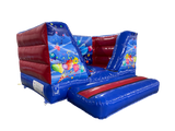 3,7 x 3,7 m Blau & Rot Party V-Front
