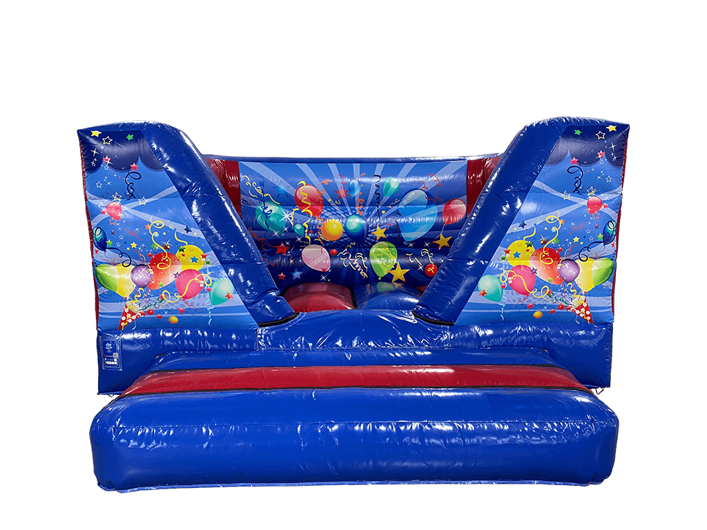 3,7 x 3,7 m Blau & Rot Party V-Front