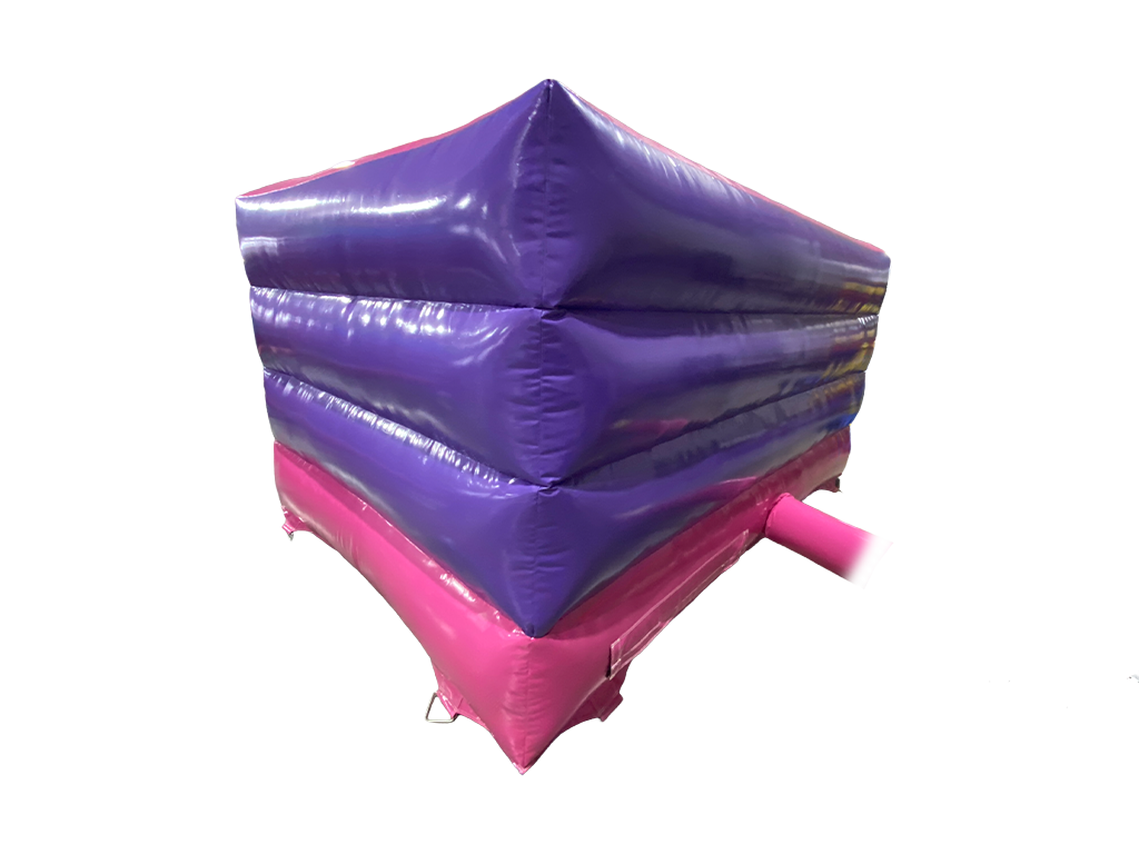 Frontal en V de unicornio fucsia y púrpura 3.7x3.7m