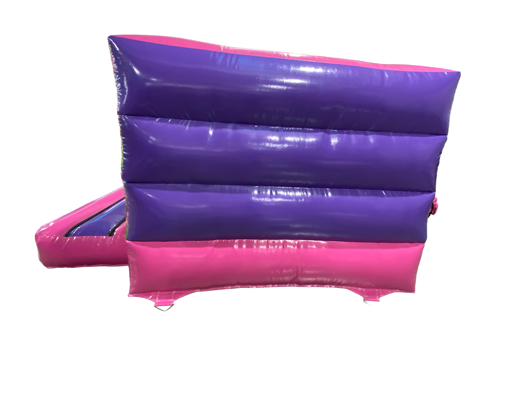 Frontal en V de unicornio fucsia y púrpura 3.7x3.7m