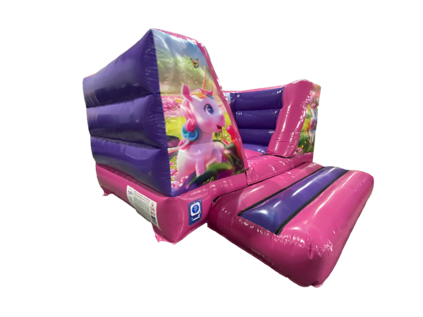 3,7 x 3,7 m Lila & Fuchsia Einhorn V-Front