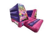 3,7 x 3,7 m Lila & Fuchsia Einhorn V-Front