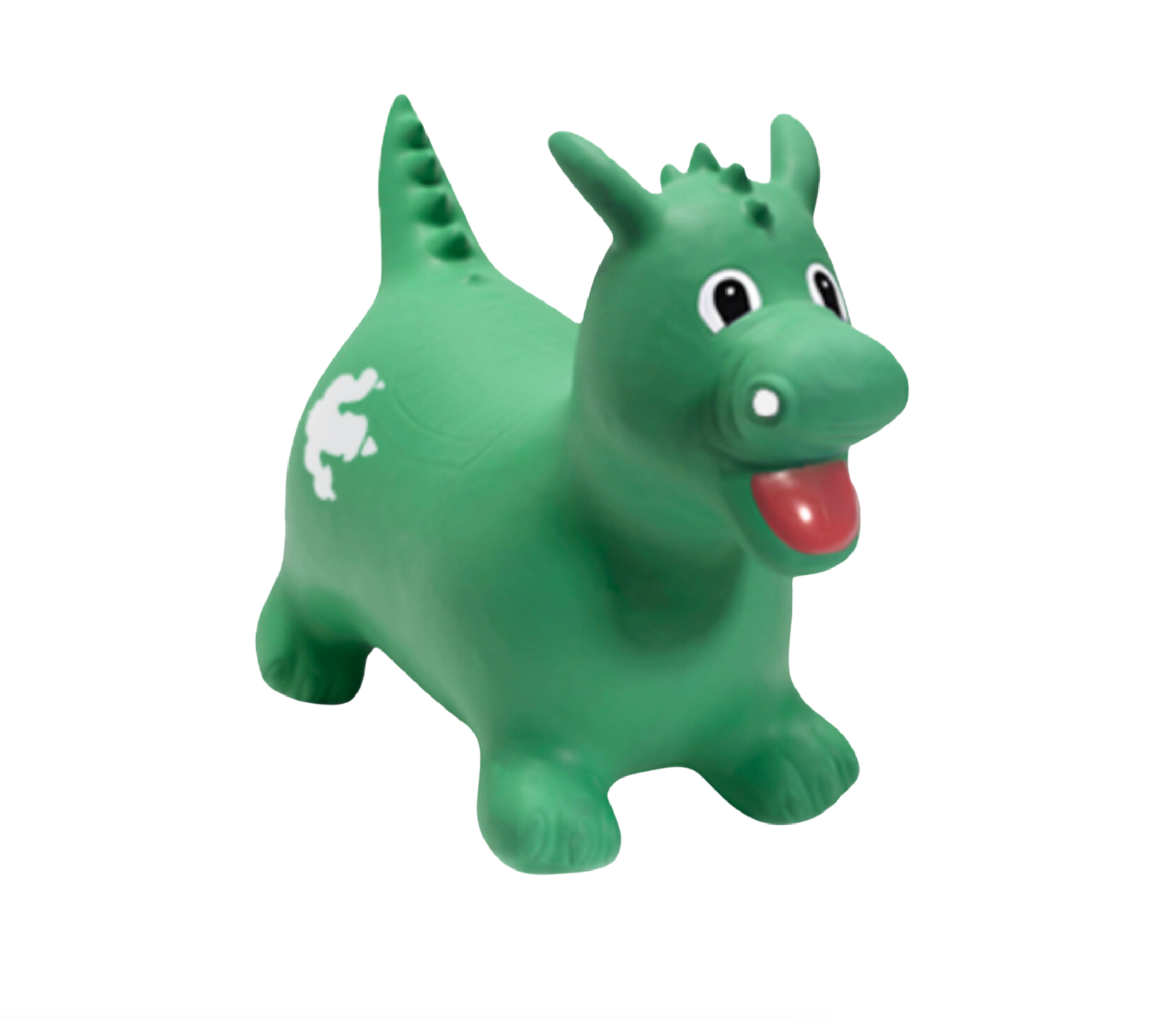 Green dinosaur hopper toy with FREE hand pump included