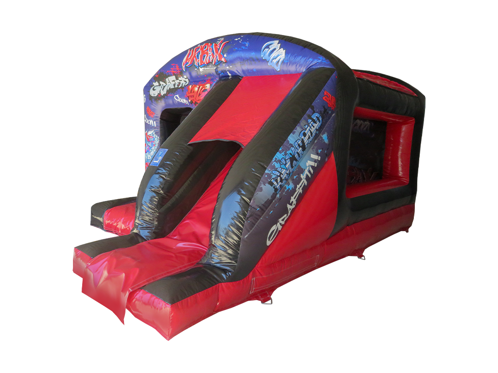 Black & Red Graffiti Box Jump & Slide
