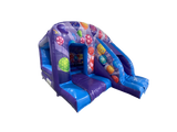 Lila & Blaue Party Box Sprung und Rutsche