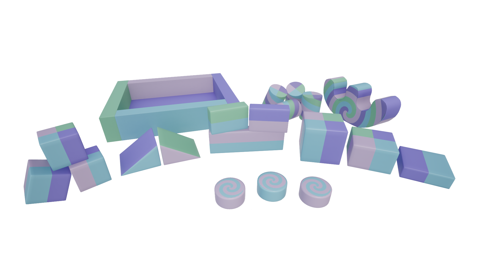 20pcs Multicoloured Candy Soft Play Set