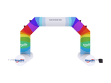 Inflatable Angled Arches with Stabilizers