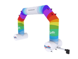 Inflatable Angled Arches with Stabilizers
