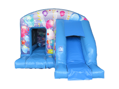 Blue Party Box Jump and Slide