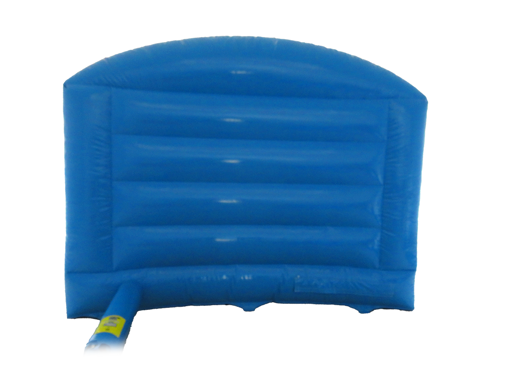 Boîte de saut et toboggan de fête bleue