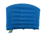 Boîte de saut et toboggan de fête bleue