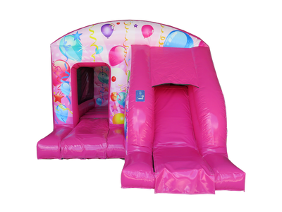 Pink Party Box Jump and Slide