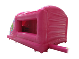 Boîte de saut et toboggan de fête rose