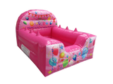 Pink Party High Back Inflatable Ball Pool