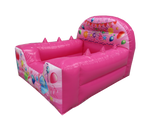 Pink Party High Back Inflatable Ball Pool