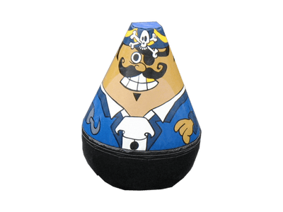 Juguete tambaleante pirata de juego suave