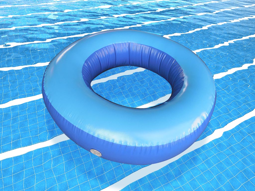 Piscină gonflabilă etanșă cu inel de polo