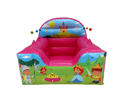 Baby Princess High Back Inflatable Ball Pool