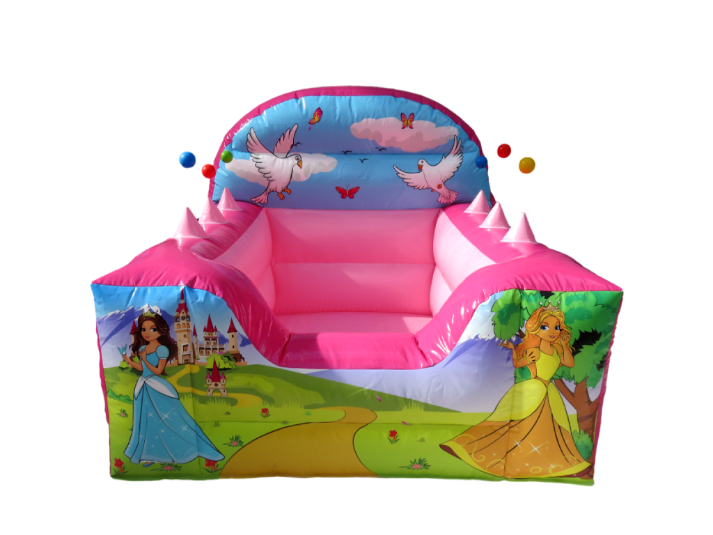 Princess High Back Inflatable Ball Pool
