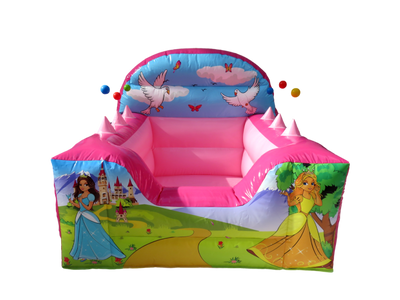 Princess High Back Inflatable Ball Pool
