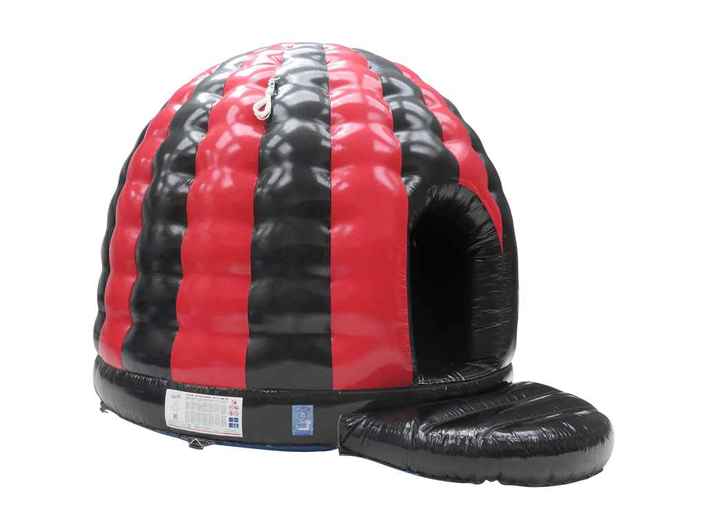 6x5m Red & Black Disco Dome - Disco Ready