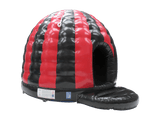 6x5m Red & Black Disco Dome - Disco Ready
