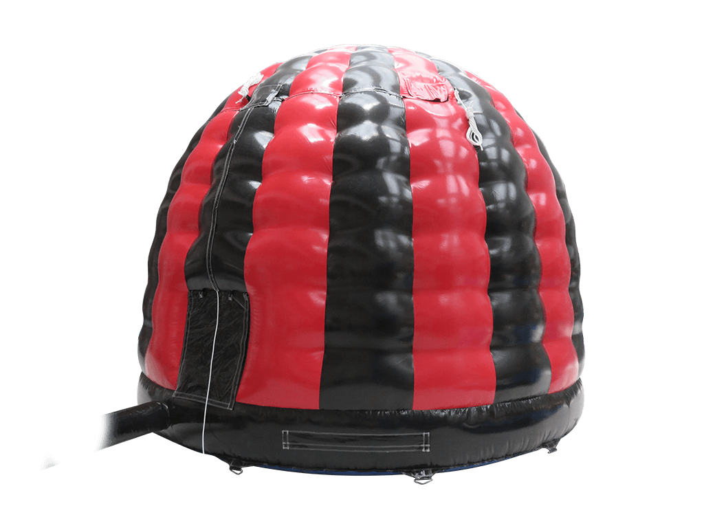 6x5m Red & Black Disco Dome - Disco Ready