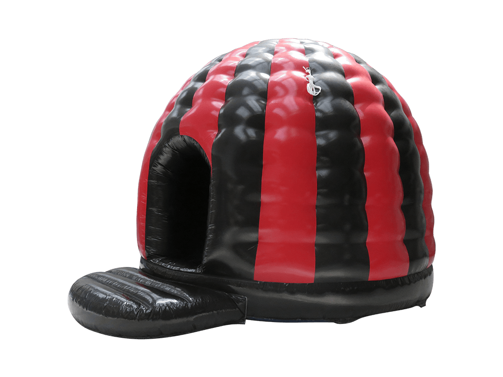 6x5m Red & Black Disco Dome - Disco Ready
