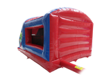 Blauw & Rood Feest Box Spring en Glijbaan