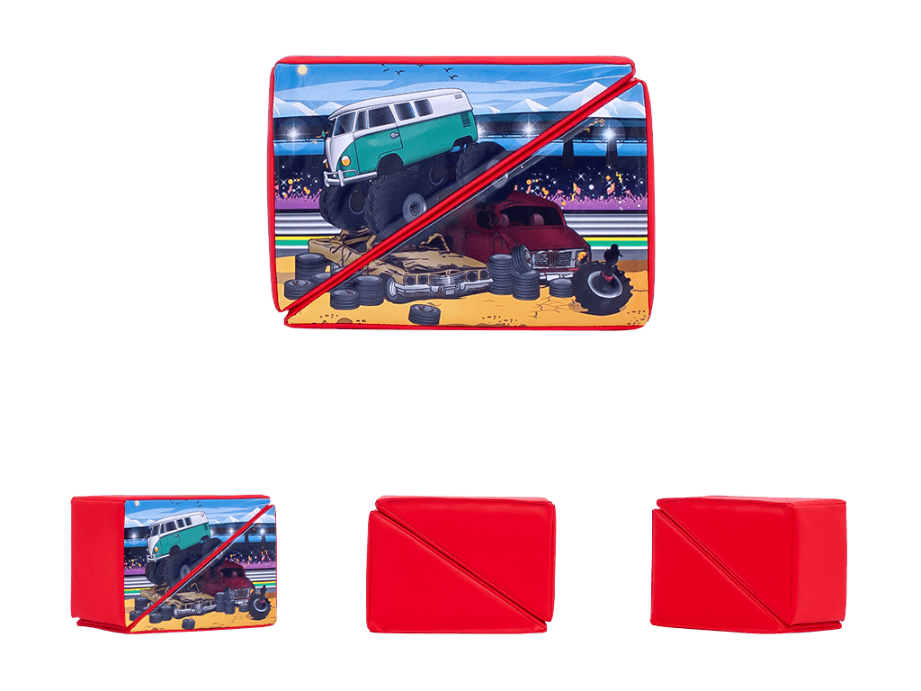19 db Monster Truck puha játék készlet