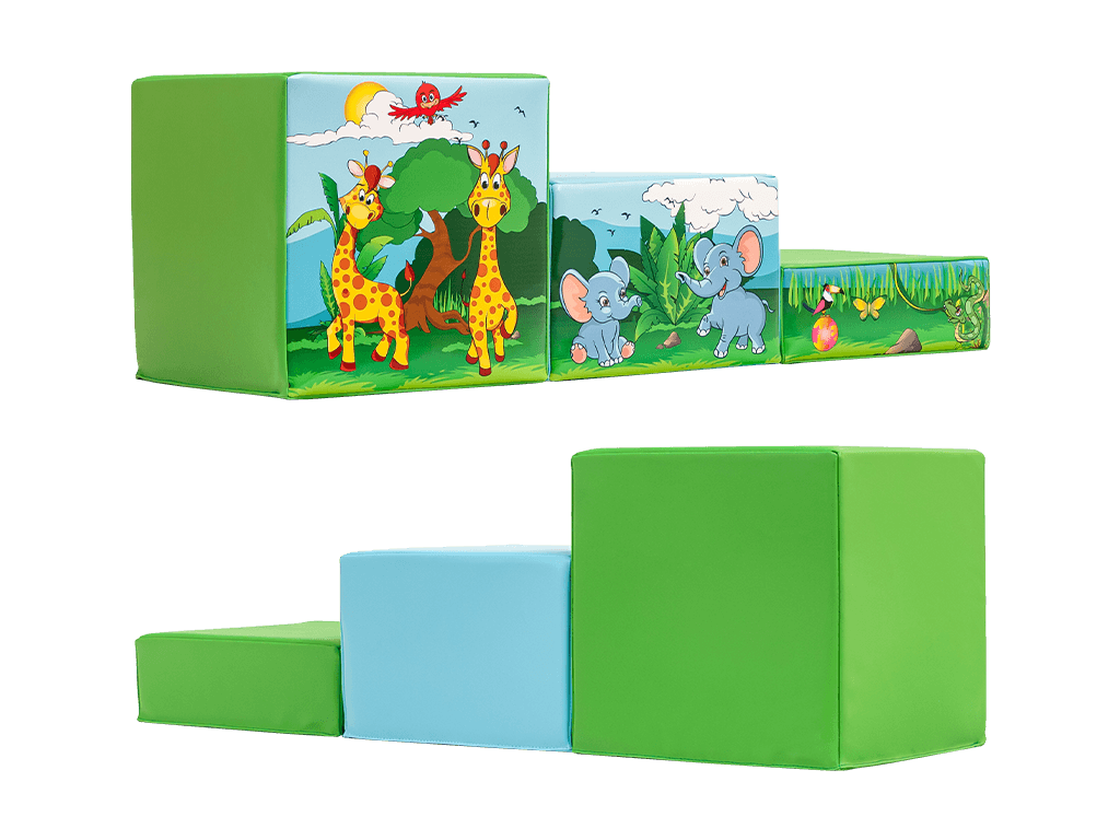 19-delig Baby Jungle Zacht Speel Set