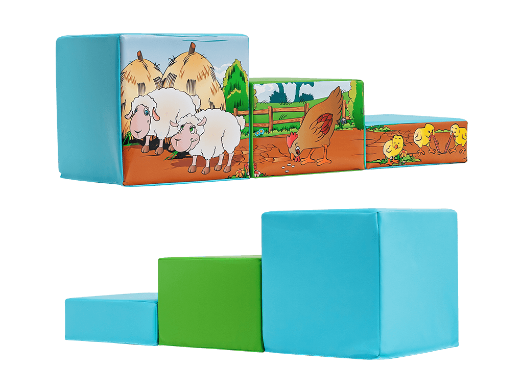 19pcs Farm Soft Play Set