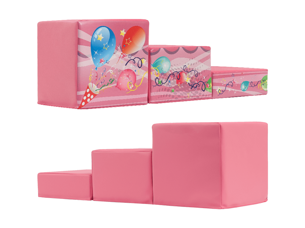 19pcs Pink Party Soft Play Set