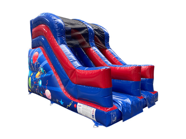 AO0008PABLRE - 8ft Platform Party Blue and Red Slide -6 AO0008PABLRE - 8ft Platform Party Blue and Red Slide -6