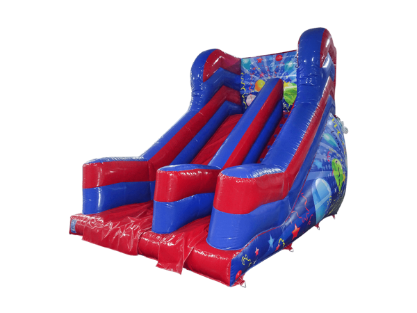 AQ5705PABLRE - 10ft Blue and Red Party Platform High Wall Slide-2