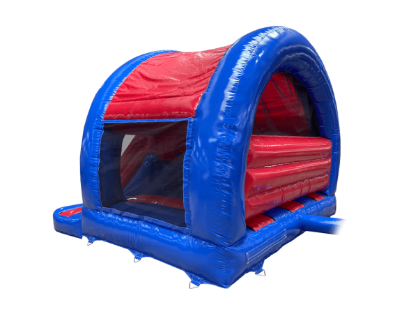 AQ8612PABLRE - 16x 14ft Party Blue and Red Curved Front Slide Bouncer-3 AQ8612PABLRE - 16x 14ft Party Blue and Red Curved Front Slide Bouncer-3