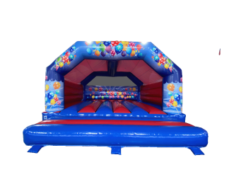 A Frame Party Azul y Red de 6,7x6,2 m