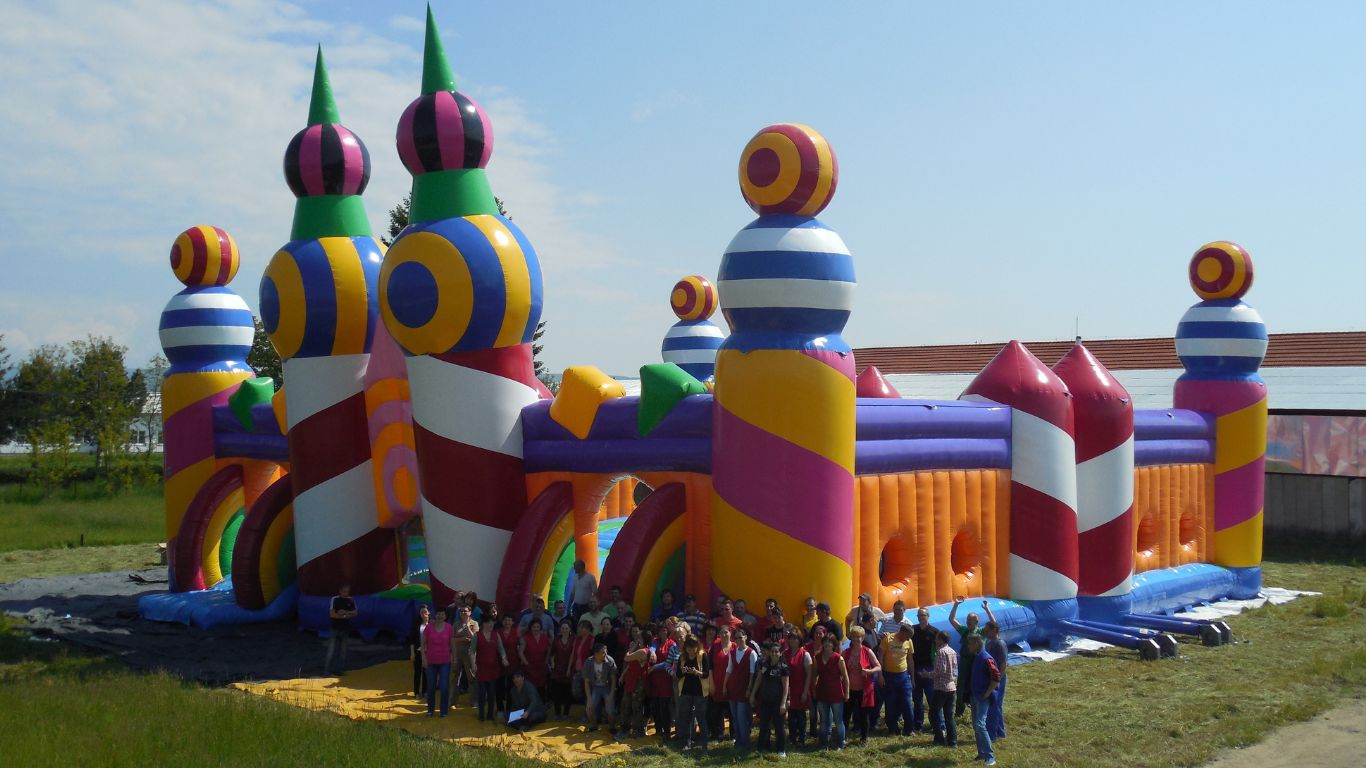 Creating The World's Largest Bouncy Castle
