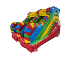 5ft Platform Multicoloured Twist Slide